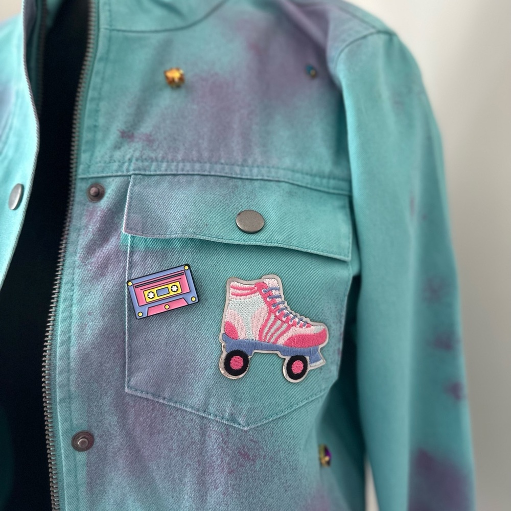 Handmade painted jacket. - Picture 7 of 17